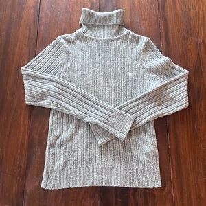 Abercrombie & Fitch Gray Ribbed Turtleneck Sweater Women’s S